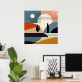 Poster Mirage du désert (Bureau à domicile)