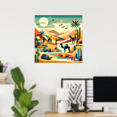 Poster Mirage du désert (Bureau à domicile)