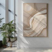 Poster "Mirage du désert" | Art Abstrait fluide