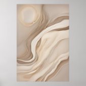 Poster "Mirage du désert" | Art Abstrait fluide (Devant)