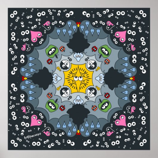 Poster Mirakel Mandala (Voorkant)