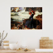 Poster Miranda - La Tempête (1916) ~ Belle toile d'art (Cuisine)