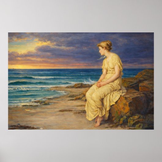 Poster Miranda par John William Waterhouse (Devant)