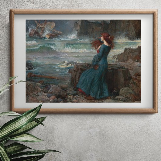 Poster Miranda par John William Waterhouse