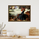 Poster Miranda ~ The Tempest John W. Waterhouse (Cuisine)