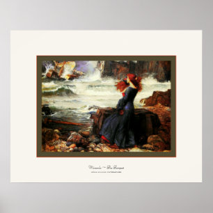 Poster Miranda ~ The Tempest ~ John W. Waterhouse