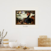 Poster Miranda ~ The Tempest ~ John W. Waterhouse (Cuisine)