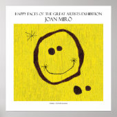 poster miro happy face 11"x11" (Devant)