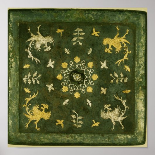 Poster Miroir, bronze avec dos laqué (Devant)