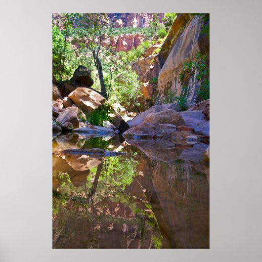 Poster Miroir Canyon (Devant)