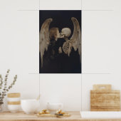 Poster Miroir de l'ange gothique, réflexion, art de squel (Cuisine)