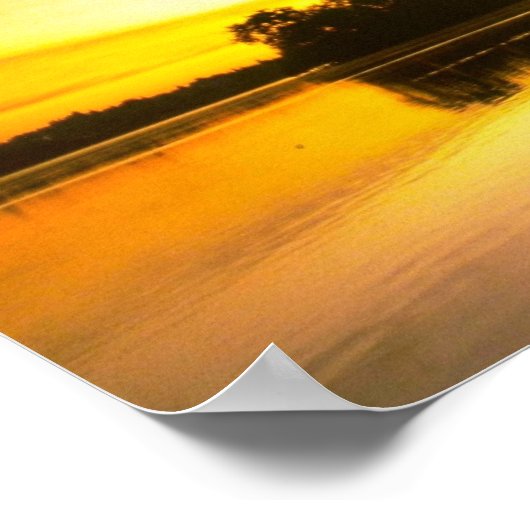 Poster Miroir d'eau (Coin)