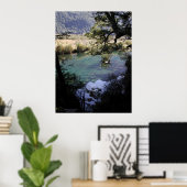 Poster Mirror Lake, Nouvelle-Zélande (Bureau à domicile)