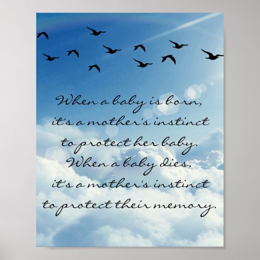 Poster Miscarriage/Infant Loss Memorial (Devant)