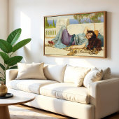 Poster Mischief and Repose de John Godward