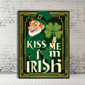 Poster Mischievous Irish Leprechaun