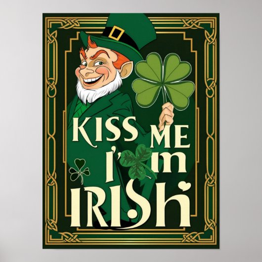 Poster Mischievous Irish Leprechaun (Devant)