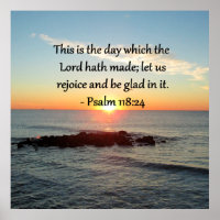 MISE À JOUR DE PSALM 118:24 DESIGN PHOTO SLEVER