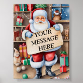 Poster Mise en évidence du message père Noël : directemen (Devant)
