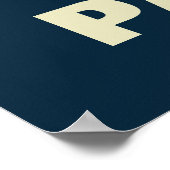 Poster Mise en garde Peinture Humide Rétro Santé et sécur (Coin)