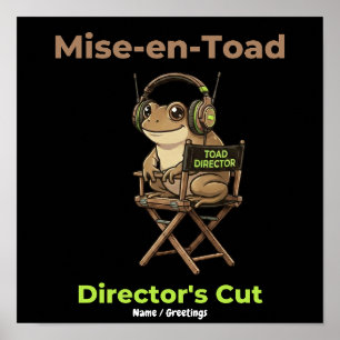 Poster Mise-en-Toad Director’s Cut Cinéma Pun Toad Art
