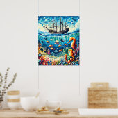 Poster Misères des profondeurs océaniques (Cuisine)