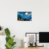 Poster Miséricorde dans le ciel nocturne (Bureau à domicile)