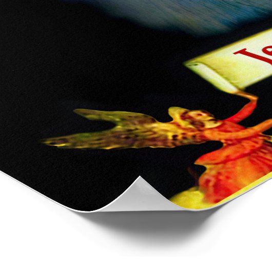 Poster Miséricorde divine Jésus Faustina et Anges (Coin)