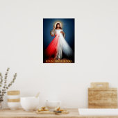 Poster Miséricorde Divine - Jésus Je Me Confiance En Toi (Cuisine)