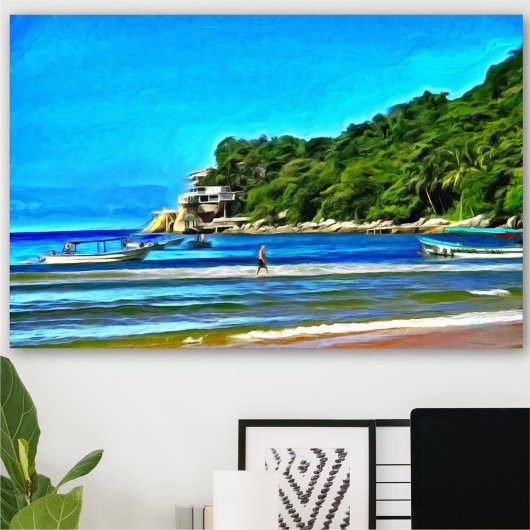 Poster Mismaloya Fishing Boats 0346 Art Print