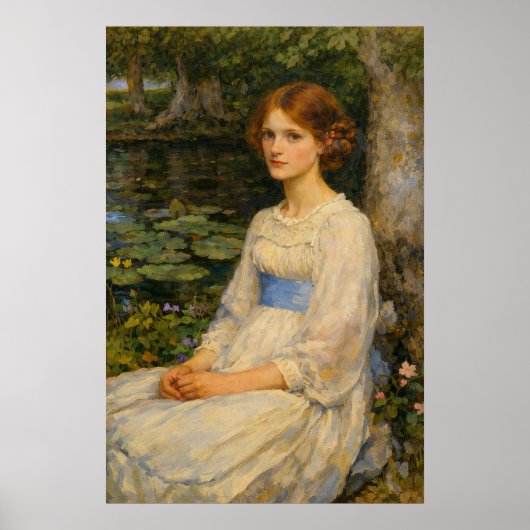 Poster Miss Betty Pollock by John William Waterhouse (Devant)