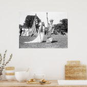 Poster Miss Columbia et Lady Liberty : 1919 (Cuisine)