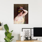 Poster Miss Columbia Vintage (Bureau à domicile)