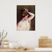 Poster Miss Columbia Vintage (Cuisine)