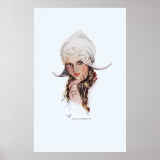 Poster Miss Knickerbocker par Harrison Fisher