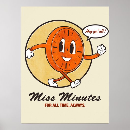 Poster Miss Minutes (Devant)