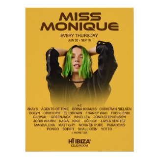 Poster Miss Monique - Hï Ibiza
