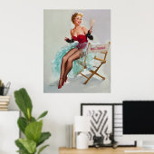Poster Miss Sylvania Pin-Up Girl (Bureau à domicile)