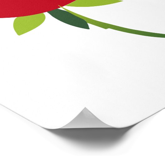 Poster Miss You Daddy I Love You Papa With Red Rose (Coin)