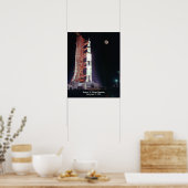 Poster Mission Apollo 17 Moon (Cuisine)