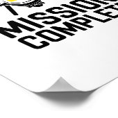 Poster Mission Complete Ukraine Funny Quote (Coin)