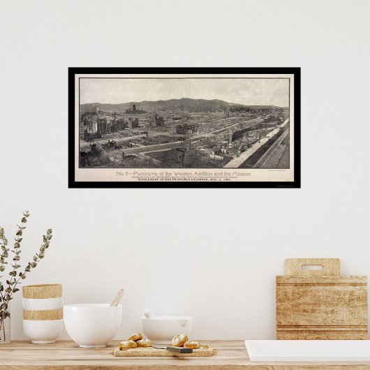 Poster Mission District San Francisco Photo 1906 (Cuisine)