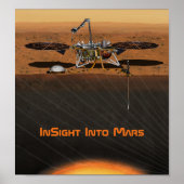 Poster Mission InSight Mars Lander (Devant)