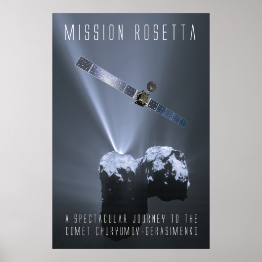 Poster Mission Rosetta - Hommage à un voyage spectaculair (Devant)