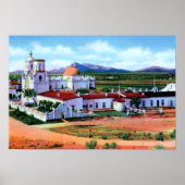 Poster Mission Tucson Arizona San Xavier (Devant)