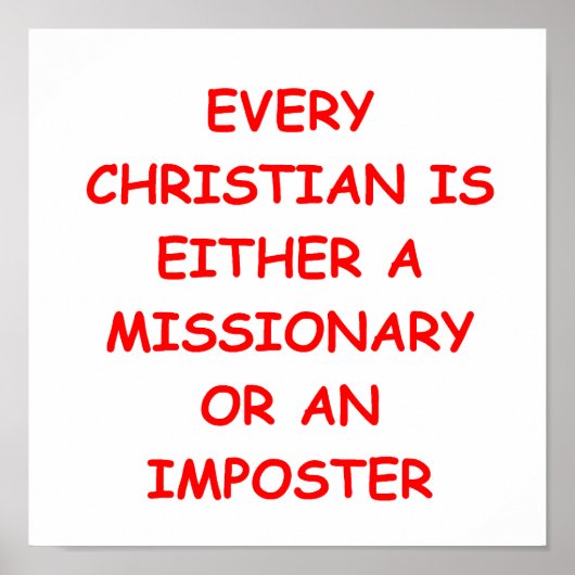 POSTER MISSIONNAIRE (Devant)