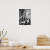 Poster Missionnaires moraves parmi les Indiens (Cuisine)