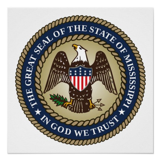 Poster Mississippi - symbole de la république américaine  (Devant)