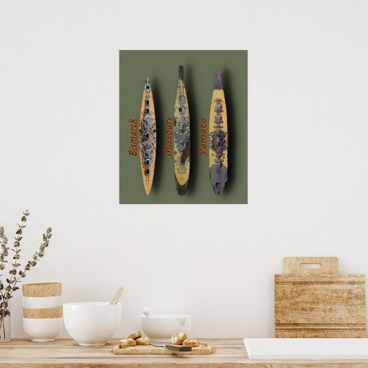 Poster Missouri Bismarck Yamato (Cuisine)