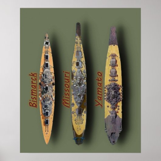 Poster Missouri Bismarck Yamato (Devant)